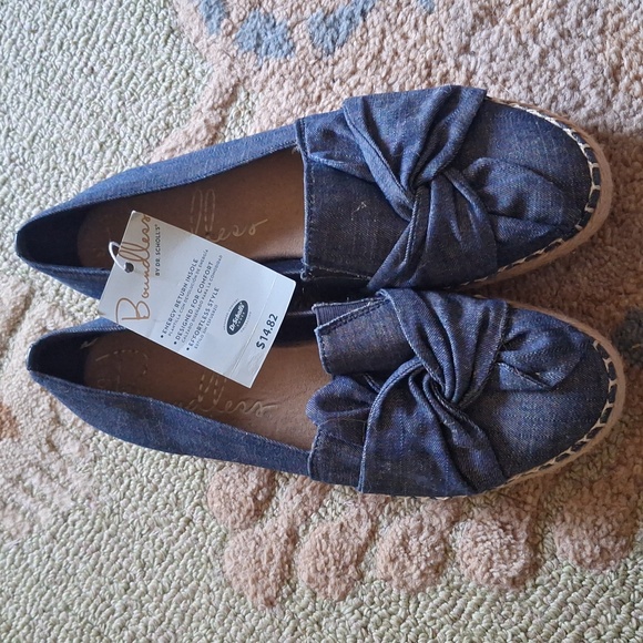 NWT Dr Scholls Boundless Denim Espadrille 9.5 - Picture 1 of 4
